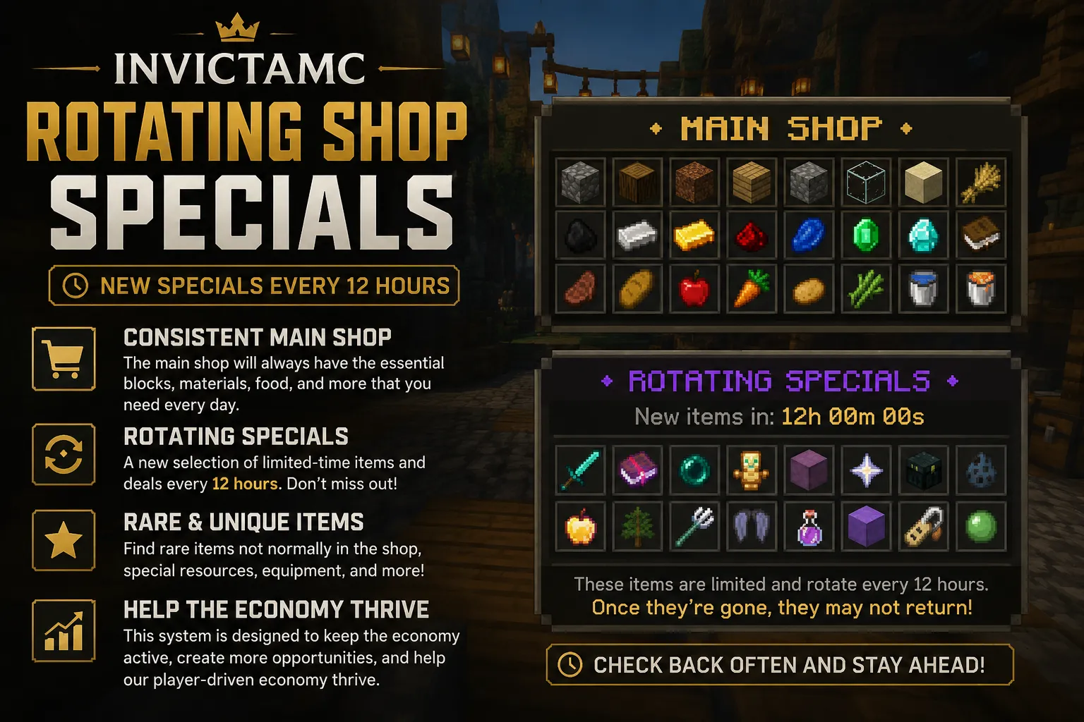 A New Shop System Is Coming to InvictaMC